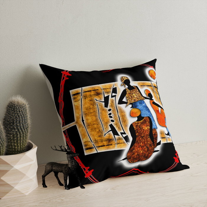 Aberto Design Cojín Multicolor 43 x 43 cm